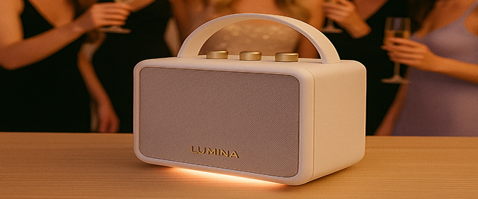 a picture of our moonlight white speaker